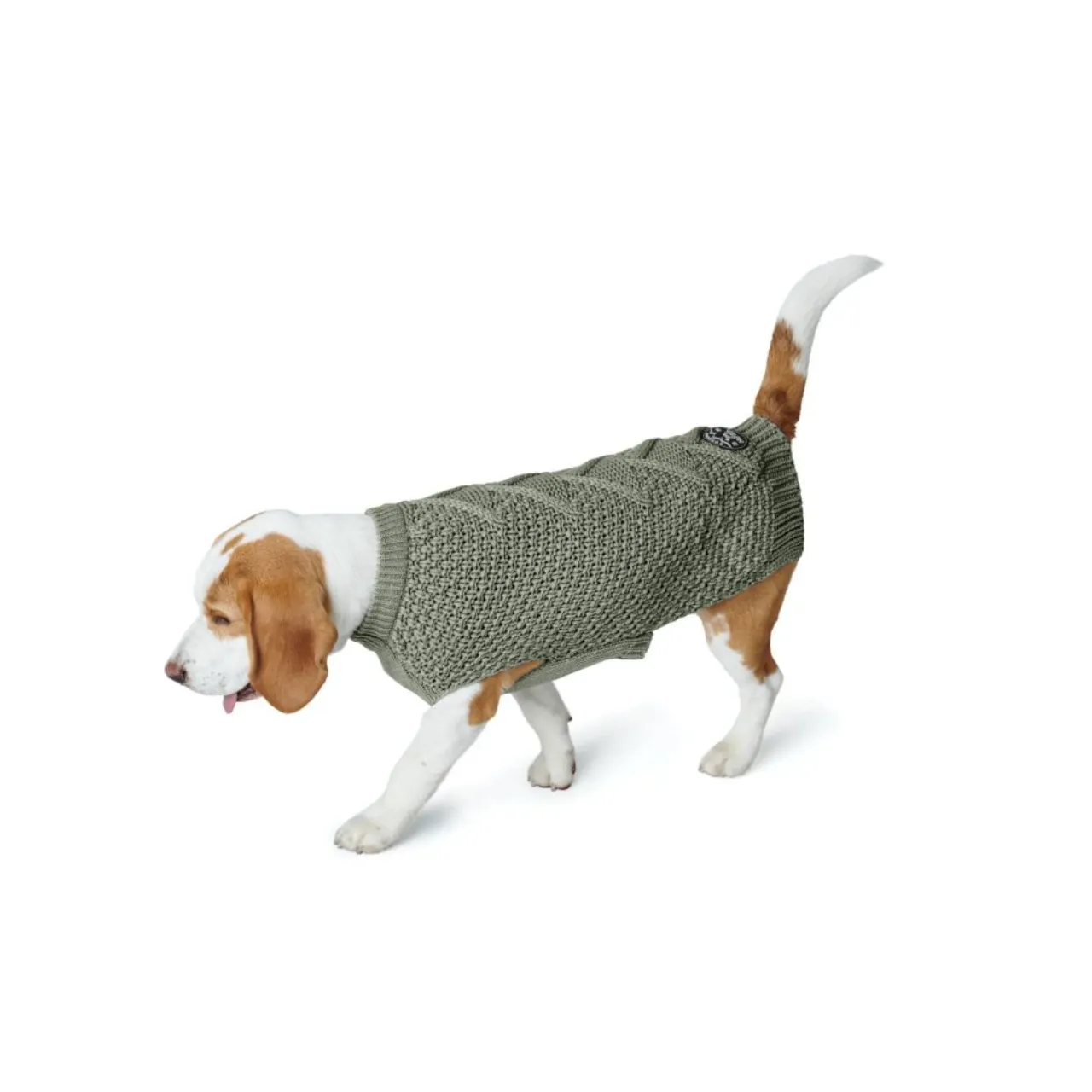 Hunter Malmø hundesweater Khaki str 35 - varm og blød komfort